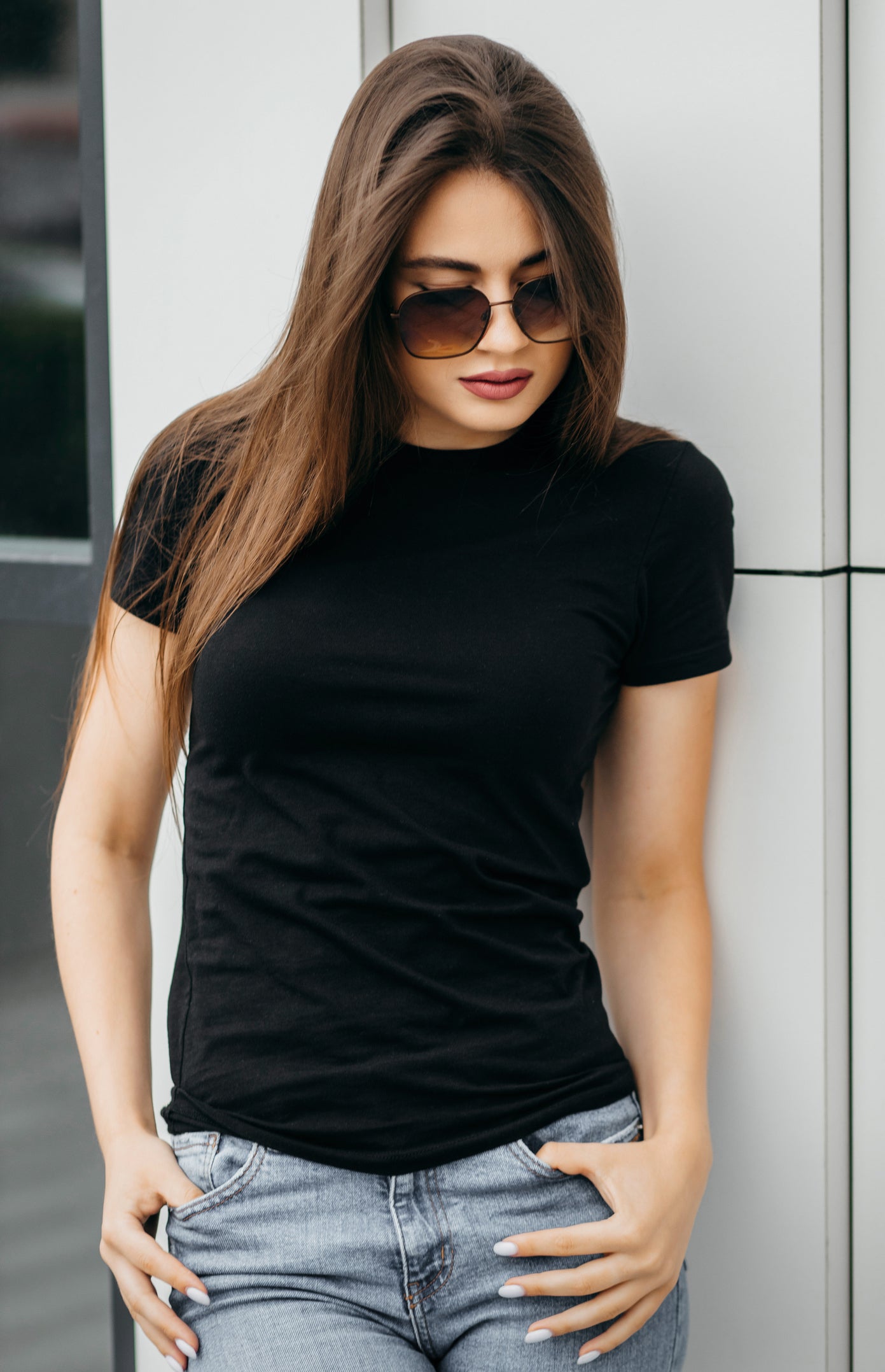 Supima Modal Cotton T-shirt-Black